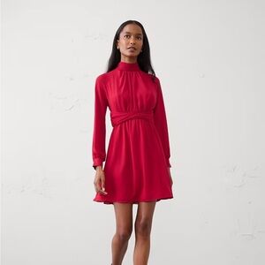Banana Republic Factory Long-sleeved Red Dress